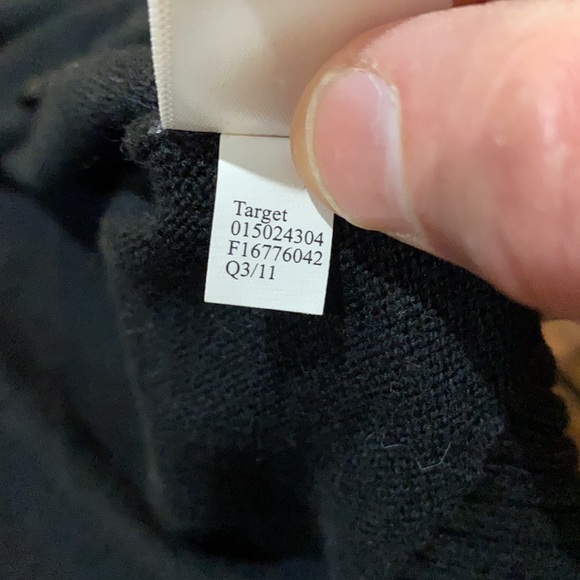 Merona Black Argyle Cardigan Size XS - Picture 11 of 11